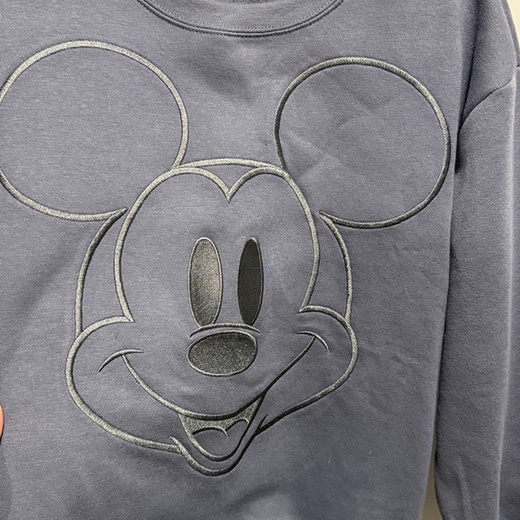 Disney Mickey Mouse Slate Gray Crewneck Sweater EUC - Picture 3 of 9